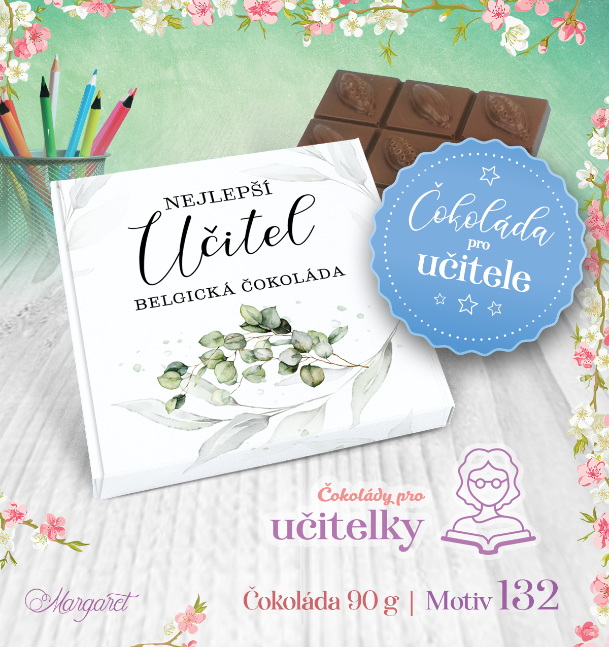 Belgická čokoláda 90 g | Motiv 132